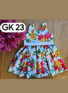 Sky Blue Colour GURUKRUPA Girls Party Wear Kids Frock Colllection GK-23
